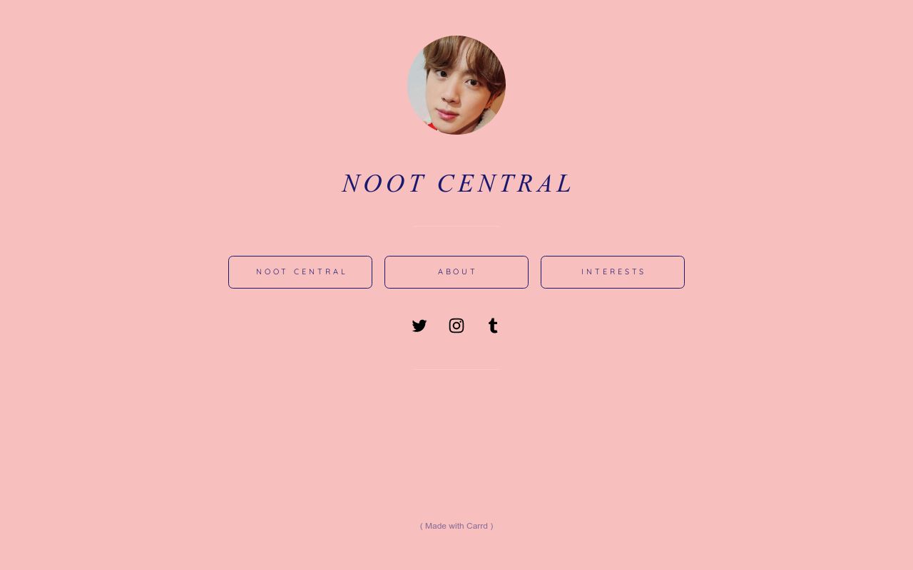 Carrd profile picture for @nosedive